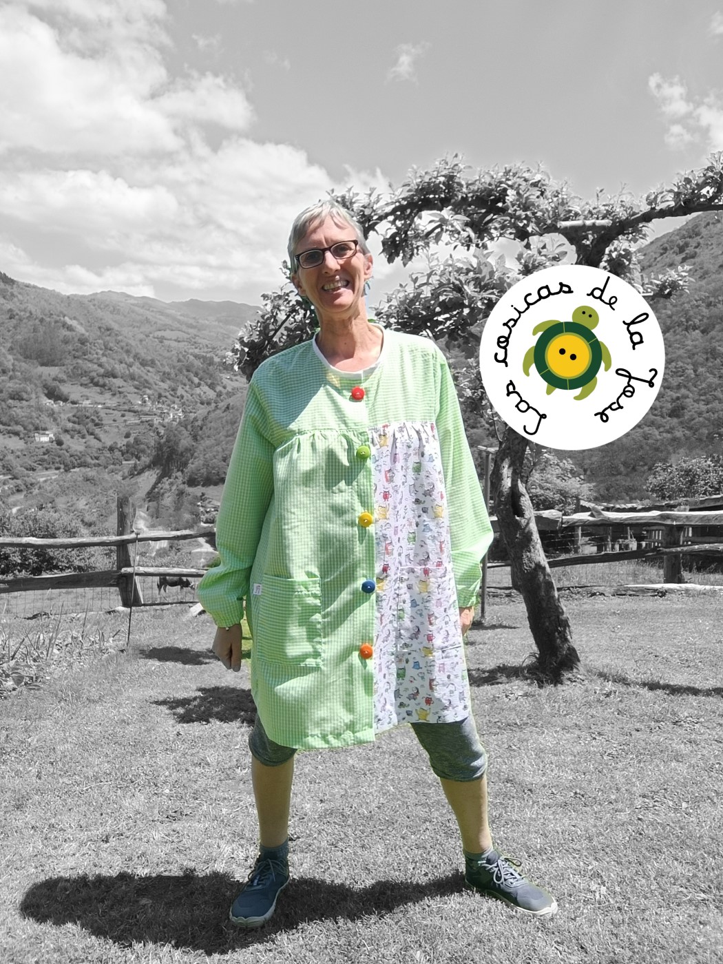 Nueva Bata de Maestra de manga larga